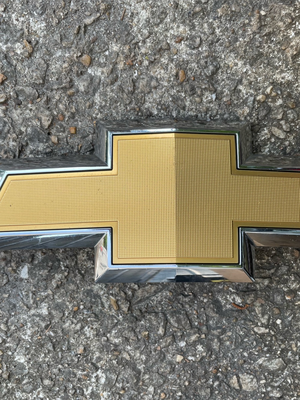 Chevrolet Gold Bowtie Emblem - Chrome Trim